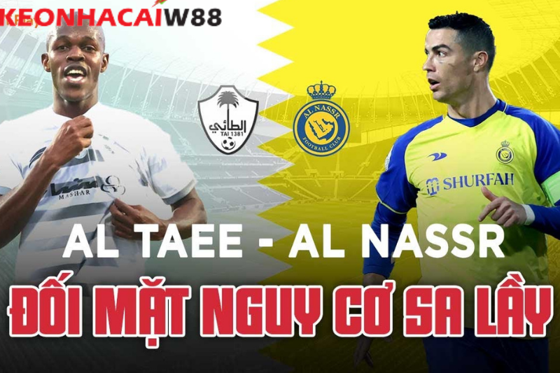 Al taee đấu với al-nassr – Ronaldo ghi bàn 2023