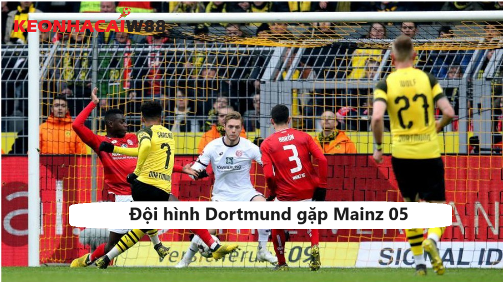 Phong độ đội hình Dortmund gặp Mainz 05